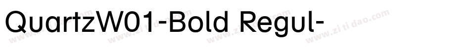 QuartzW01-Bold Regul字体转换